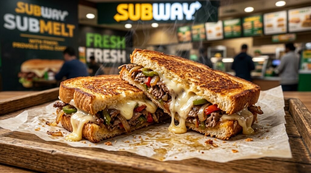 Subway SubMelt – heiß überbackener Panini-Sub mit fließendem Käse