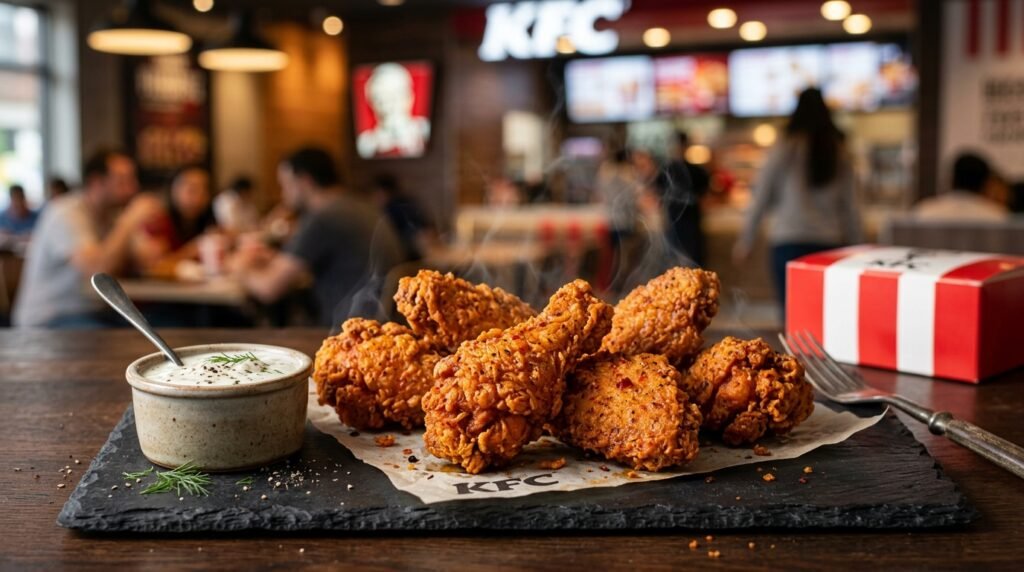 KFC Hot Wings – 6 Stück mit Dipping-Sauce